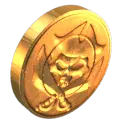 Pirate Skull Coin - gold coin - No Watermark PNG
