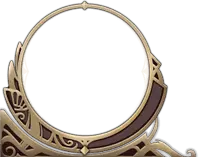 Golden Moon Frame - moon - No Background PNG
