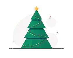 Christmas Tree - star - lights - Transparent Layer PNG