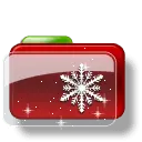 Red Folder - snowflake - Free PNG