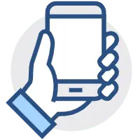 Hand Holding a Phone - icon - Lossless PNG