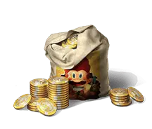 Mario in Coin Bag - game character - High Resolution PNG