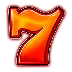 Number 7 - red - shiny - No Background PNG
