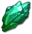 Green Crystal Ore - gemstone - No Background PNG