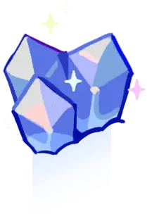 Blue Crystal - shining - geometric - Free Download PNG