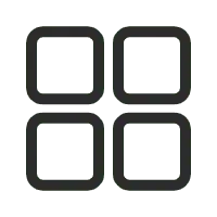 Square Icon - geometric shape - Transparent Background PNG