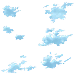 Clouds - Curated PNG - blue