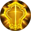 Golden Shield Badge - High Quality PNG