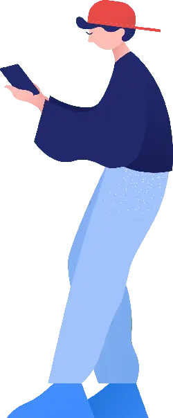Person in Jeans and Blue Top - phone - PNG Images