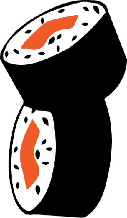 Number 6 - symbol - orange - PNG