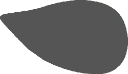 Gray Water Drop Shape - gray - Free PNG