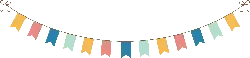 Colorful Bunting - High Resolution PNG