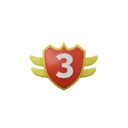 Red Shield Badge - wings - Transparent Layer PNG