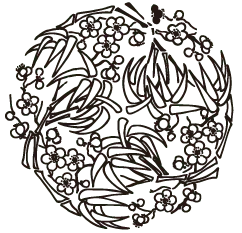Plum Blossom Pattern - line drawing - Free Download PNG