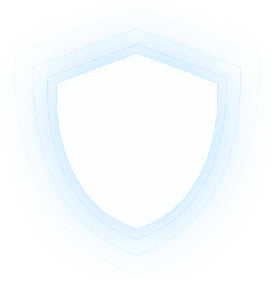 Blue Shield - futuristic - Transparent Background PNG