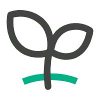 Sprouting Plant - simple - Transparent Background PNG