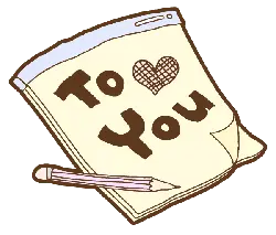 Love Note - simple - Transparent Layer PNG