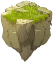 Floating Island - rock - PNG Images