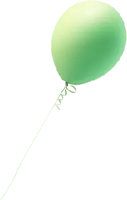 Green Balloon - toy - High Resolution PNG