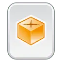 Orange Cube - icon - High Resolution PNG