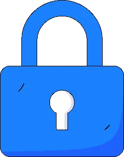 Blue Padlock - privacy - Free Download PNG