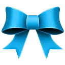 Blue Bow - Lossless PNG