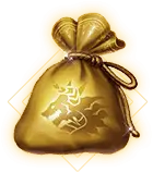Golden Bag - magic - No Background PNG