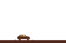 Brown Car - simple - No Background PNG