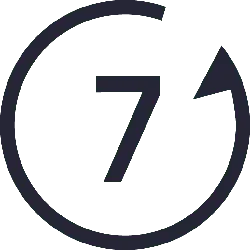 Number 7 - logo - Transparent Background PNG