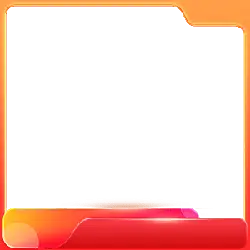 Folder Icon - gradient - Transparent Background PNG