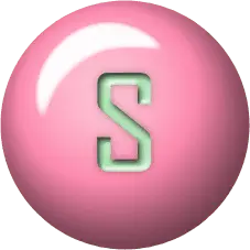 Pink Candy - letter S - PNG Images