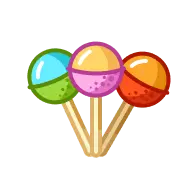 Colorful Lollipops - kids toys - Transparent Background PNG
