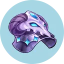 Purple Crystal Skull - mysterious - No Background PNG