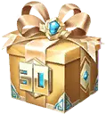 Gold Gift Box - presentation - PNG Images