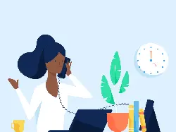 Woman on the Phone - phone - Transparent Background PNG