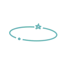 Star-shaped Necklace - blue - No Background PNG