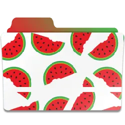 Watermelon Folder - folder - Transparent Layer PNG