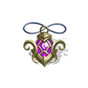 Purple Gem Pendant - jewelry - Transparent Background PNG