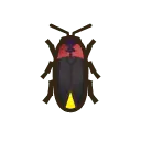 Beetle - yellow - Transparent Background PNG