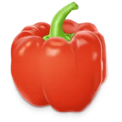 Bell Pepper - healthy - red - High Resolution PNG