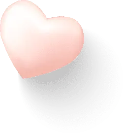 Pink Heart - simple - graphic design - Transparent Background PNG