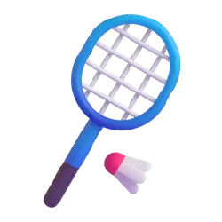 Badminton Racket and Shuttlecock - entertainment - Free PNG