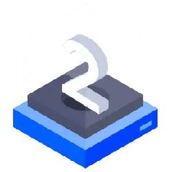Number 2 - cube - No Watermark PNG