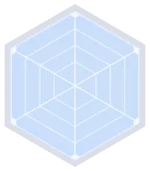 Hexagonal Grid Structure - minimalist style - Transparent Background PNG
