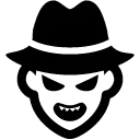 White Line Pattern on Black Background - Curated PNG - geometric