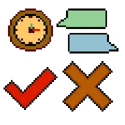 Pixel Clock - clock - PNG Images