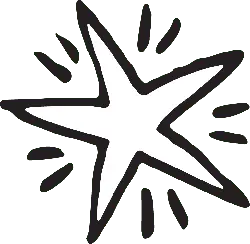 Five-pointed Star - figure - High Resolution PNG