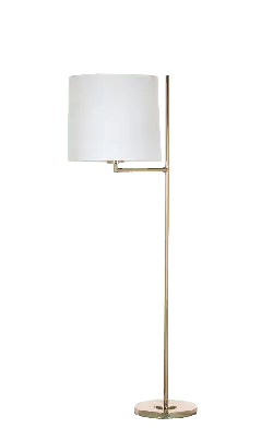 Modern Desk Lamp - white lampshade - High Resolution PNG