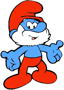 Smurf - red - PNG Images