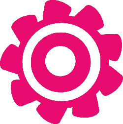 Pink Gear - mechanical - Transparent Layer PNG